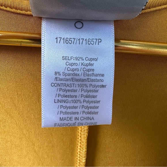 Anthropologie Dolan Left Coast Loren Mustard Yellow Tunic Shift Pocket Dress M - Picture 5 of 11